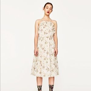Zara floral sequin dress.  Nwot